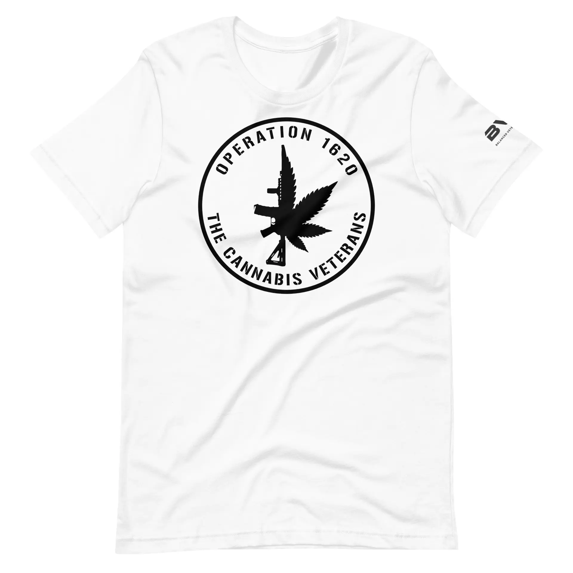 OP1620 Black logo Unisex t-shirt